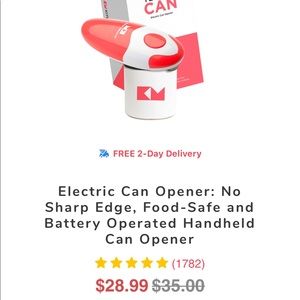 Brand new auto- stop electric can opener